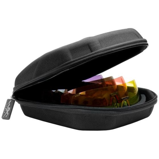 Wiley X WX Detection Glasses - Clear + Yellow + Orange + Purple + Copper Lens / Matte Black Frame