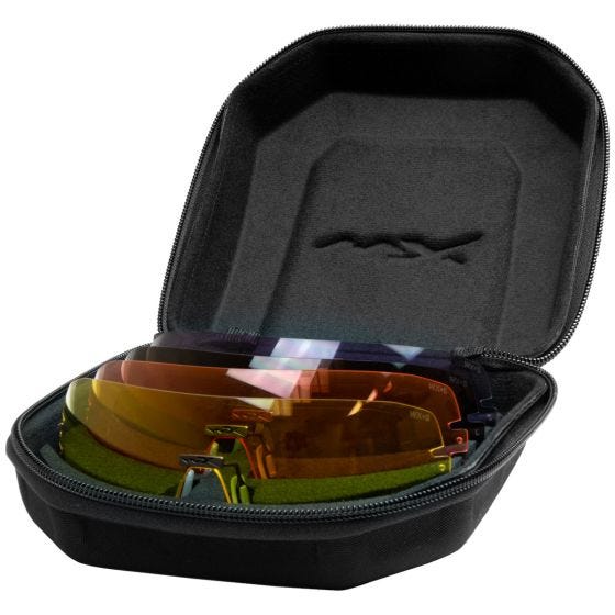 Wiley X WX Detection Glasses - Clear + Yellow + Orange + Purple + Copper Lens / Matte Black Frame